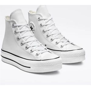 CONVERSE Chuck Taylor All Star Lift Platform Leather High-Top Women's Shoes 8.5